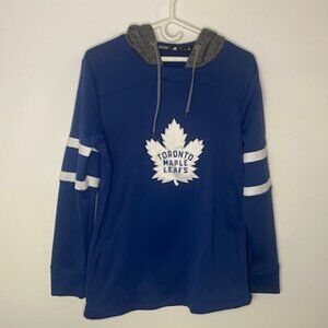 Adidas Track Suit Men’s L Blue Hockey Toronto Maple Leafs Pullover Hoodie 7660